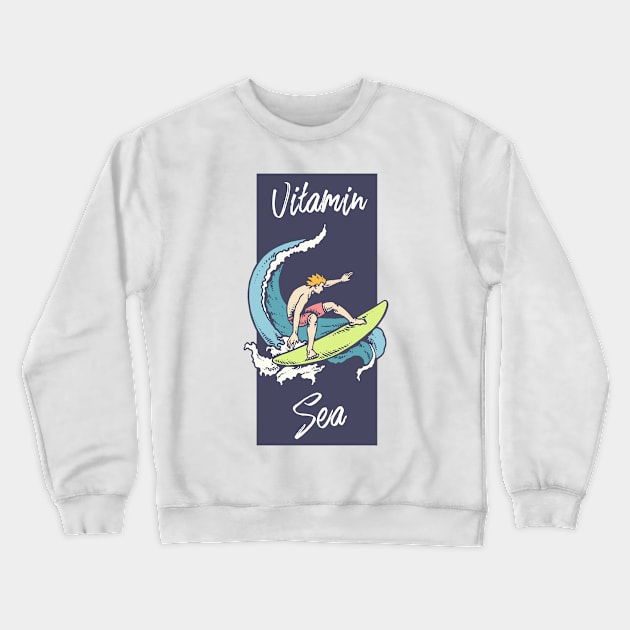 Surf „Vitamin Sea“ Crewneck Sweatshirt by evergreen_brand